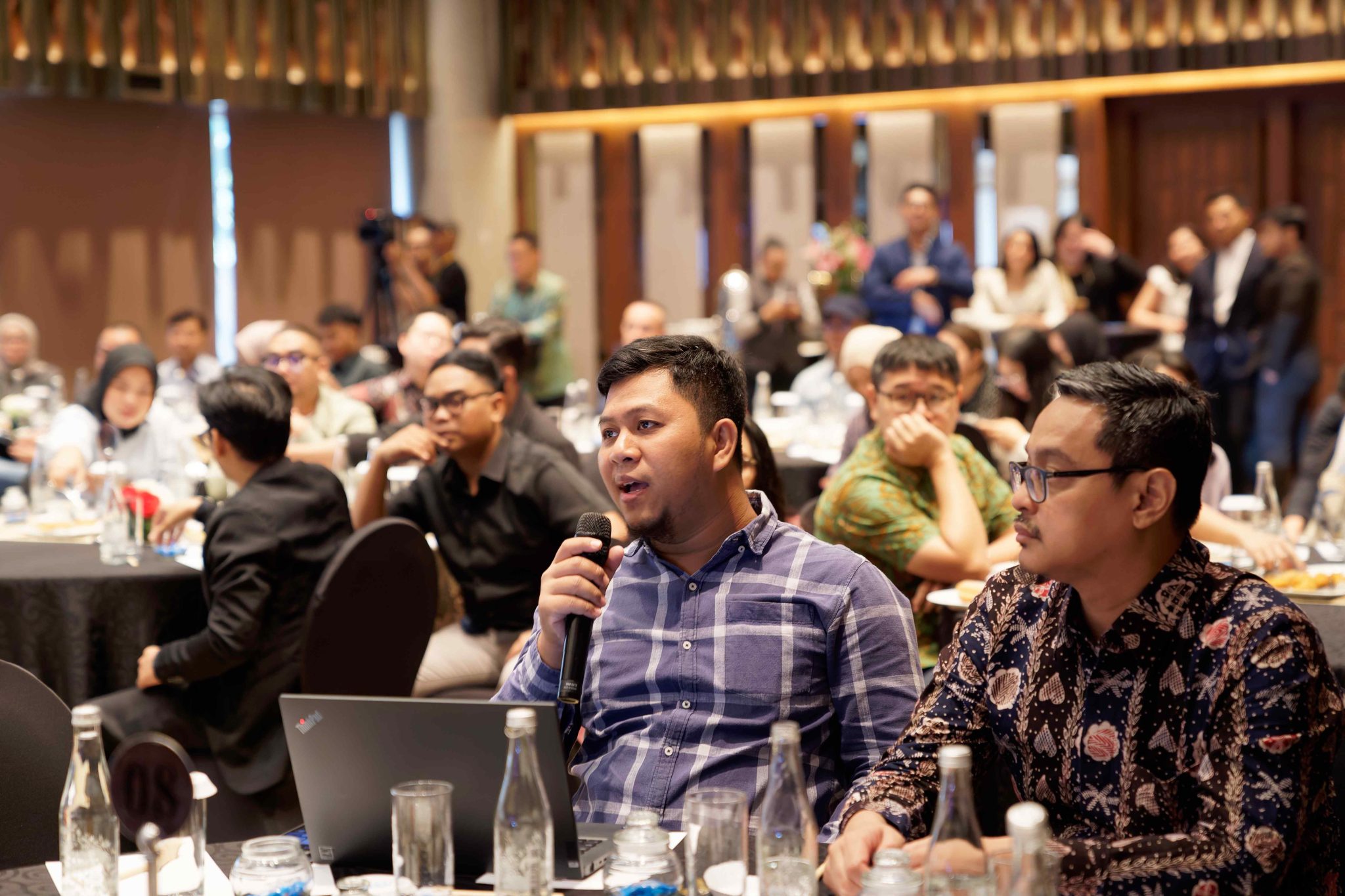 Attendees networking at Bvarta Tech Summit